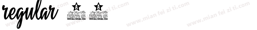 regular 49字体转换